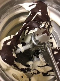 Stracciatella ind er Maschine (1)